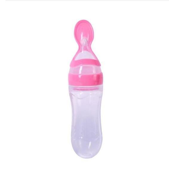 Silicone Feeding Bottle Spoon / Squeeze feeding spoon