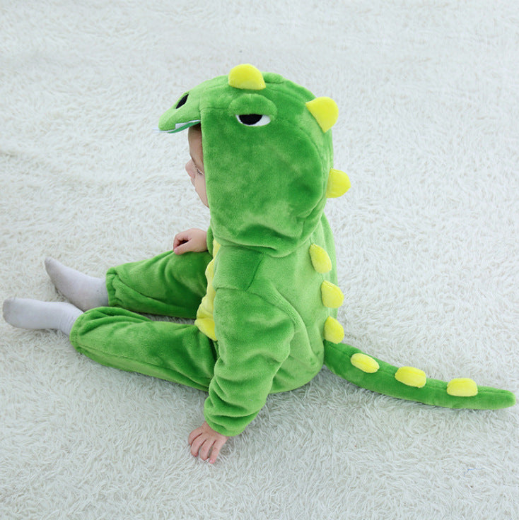 Dinosaur Cartoon Baby Jacket | Cute Cotton Outing Coat for Toddlers & Kids