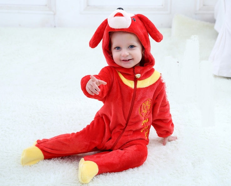 Dinosaur Cartoon Baby Jacket | Cute Cotton Outing Coat for Toddlers & Kids