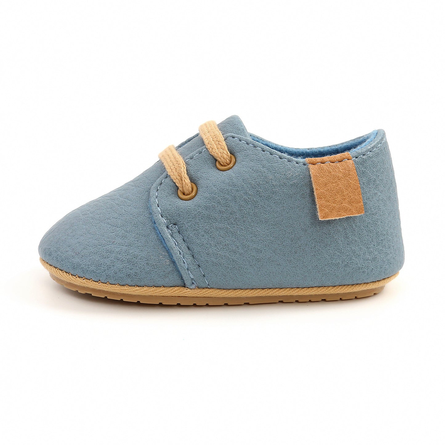 Luxury Soft Leather Baby Moccasins | Newborn & Toddler First Walker Shoes with Rubber Sole