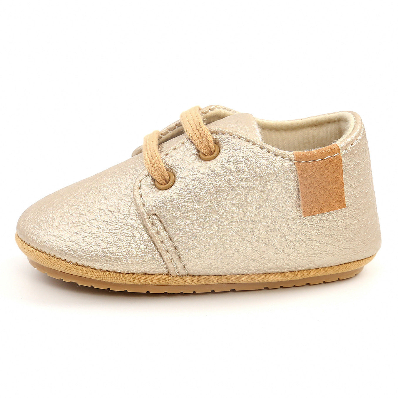 Luxury Soft Leather Baby Moccasins | Newborn & Toddler First Walker Shoes with Rubber Sole
