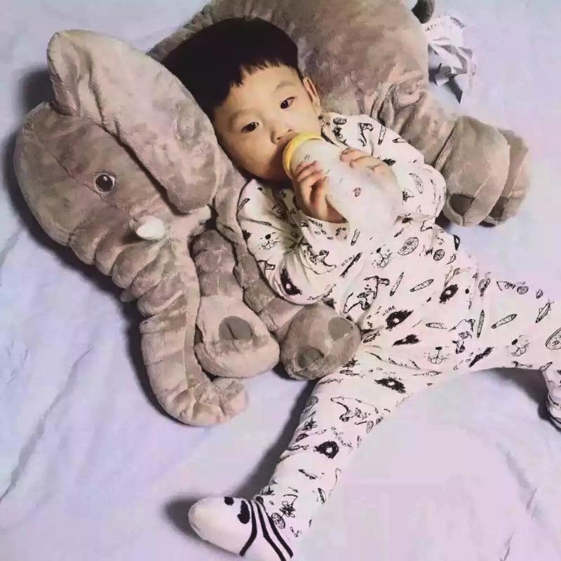 Soft Elephant Pillow Plush Toy – Baby Sleep Support & Cuddle Buddy