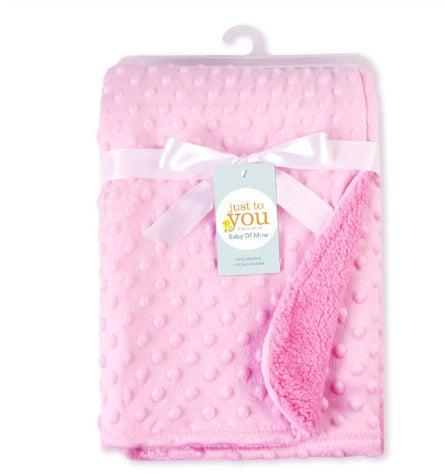 Newborn Swaddle Wrap Blanket – Soft Polar Dot Baby Bedding