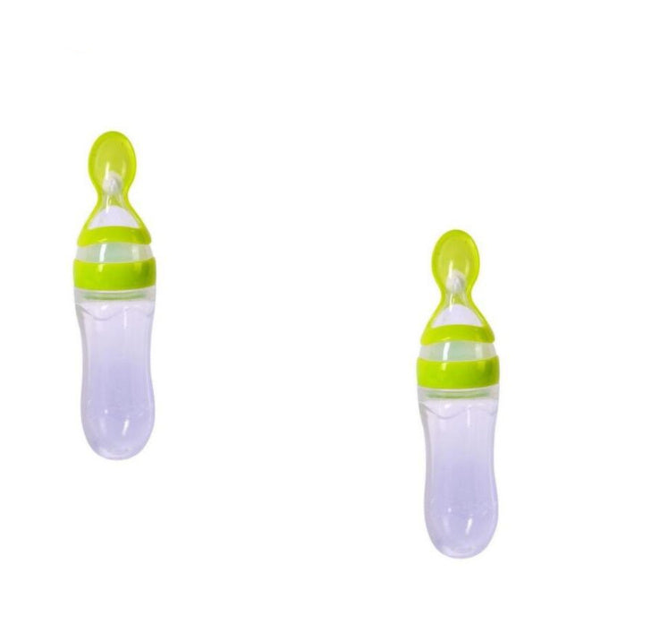 Silicone Feeding Bottle Spoon / Squeeze feeding spoon