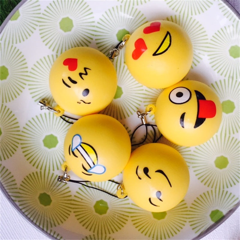 Bread Face Squishy Keychain