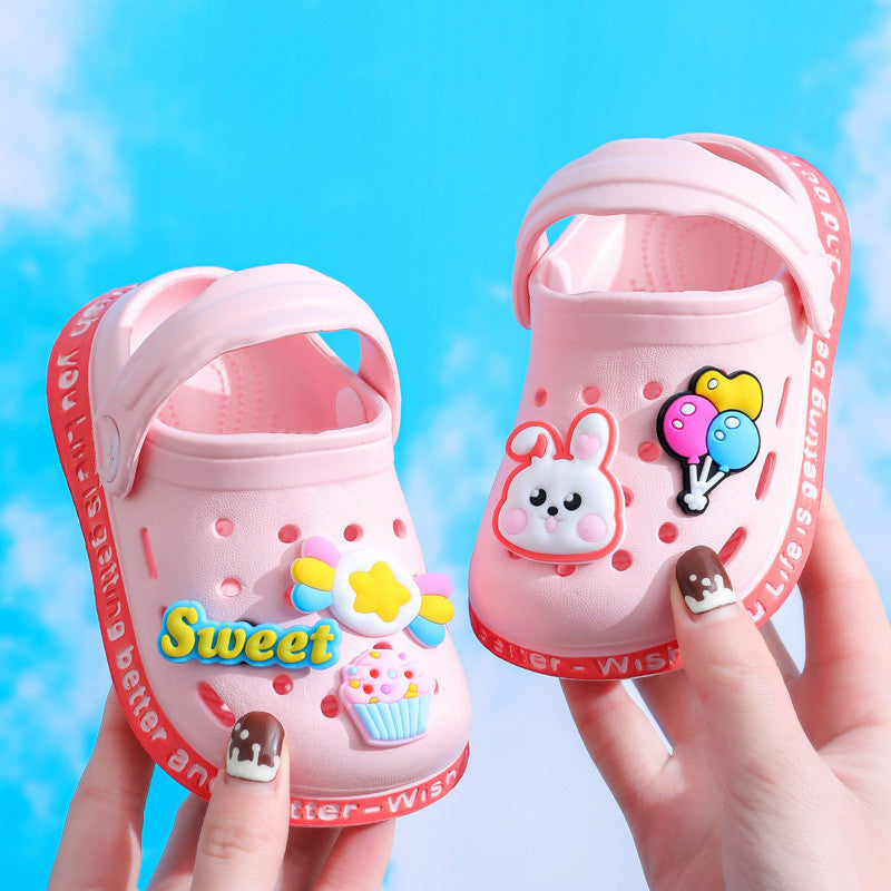 Kids Cartoon Hole Sandals | Lightweight Summer Cave Shoes for Boys & Girls