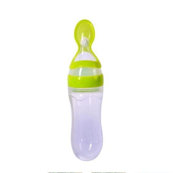 Silicone Feeding Bottle Spoon / Squeeze feeding spoon