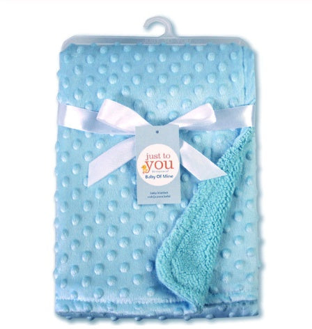 Newborn Swaddle Wrap Blanket – Soft Polar Dot Baby Bedding