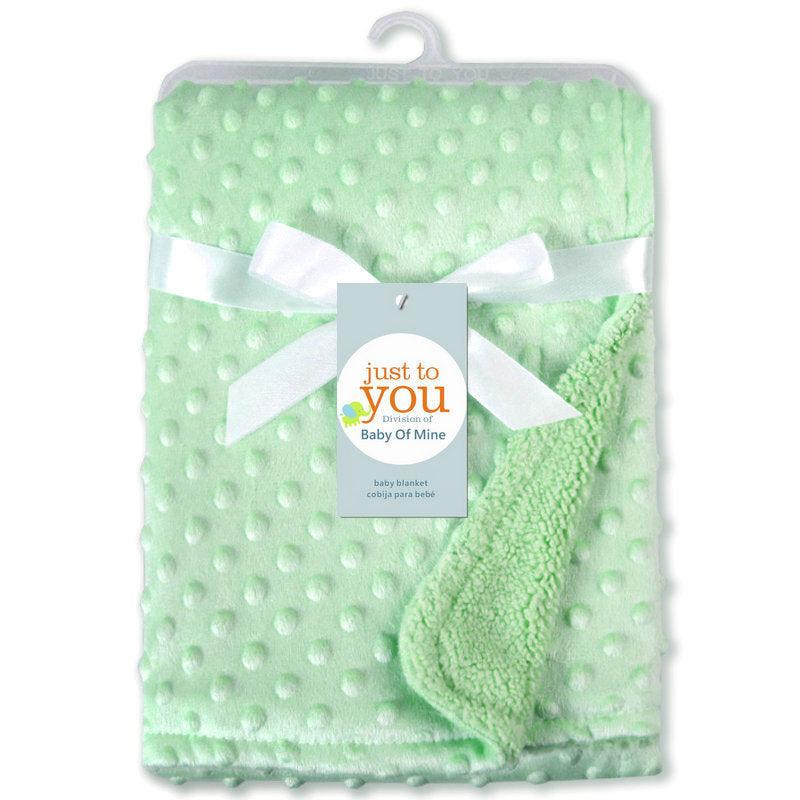Newborn Swaddle Wrap Blanket – Soft Polar Dot Baby Bedding