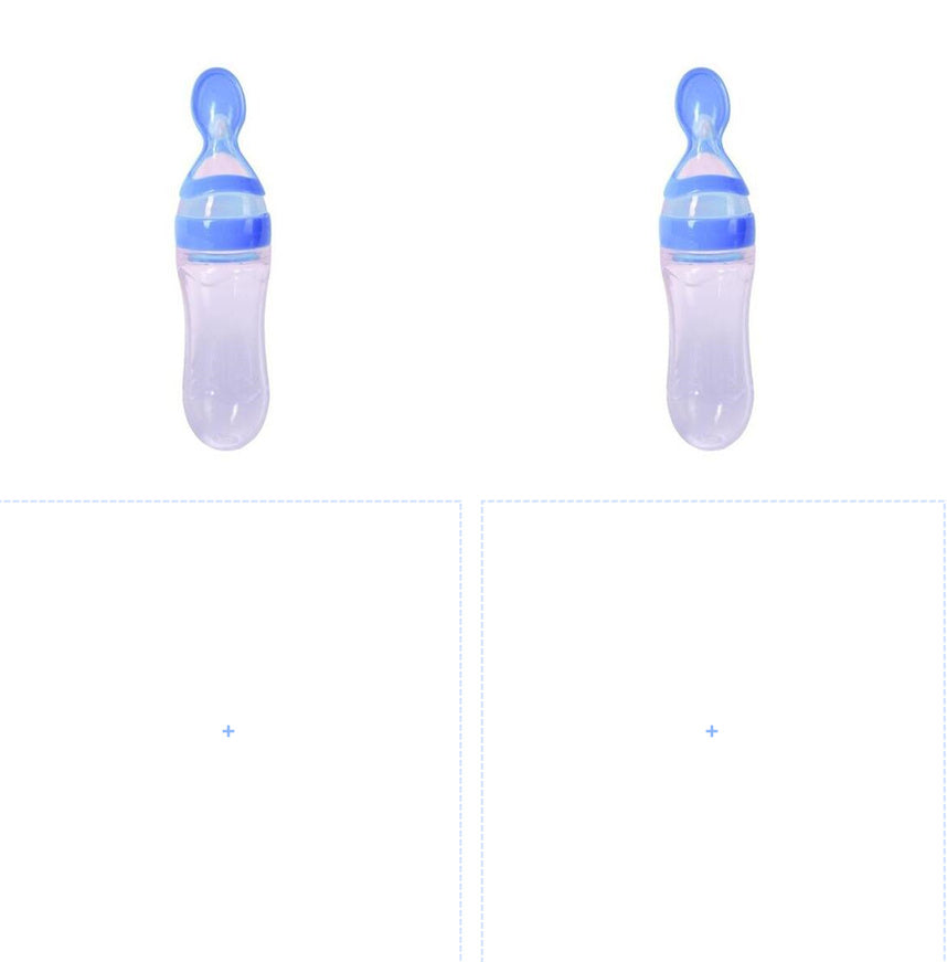 Silicone Feeding Bottle Spoon / Squeeze feeding spoon