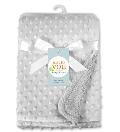 Newborn Swaddle Wrap Blanket – Soft Polar Dot Baby Bedding