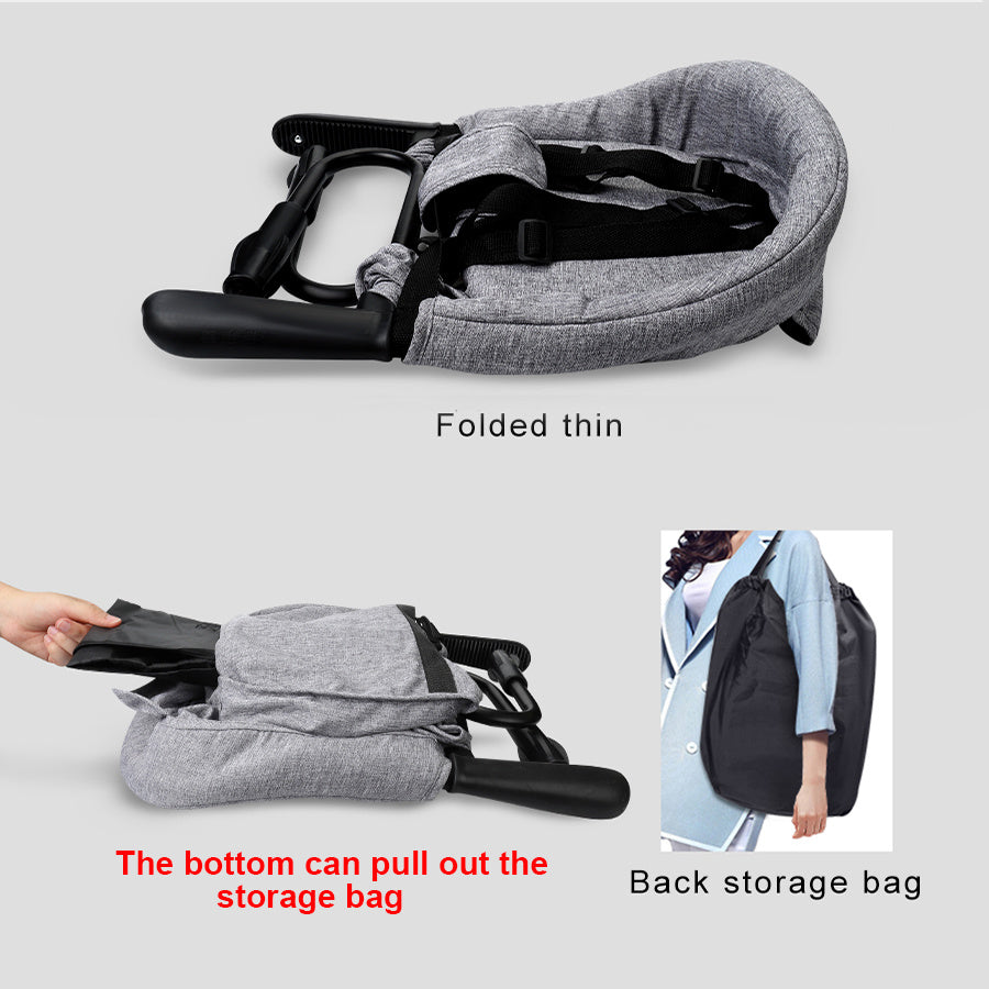 Portable Baby High Chair Seat – Adjustable Dining Cover with Safety Belt