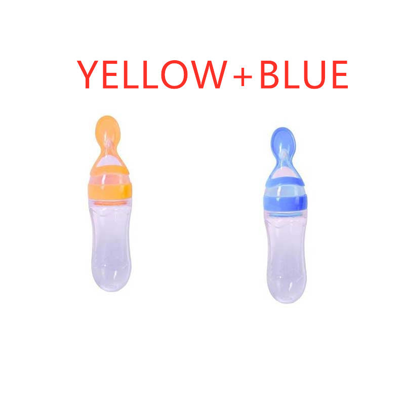 Silicone Feeding Bottle Spoon / Squeeze feeding spoon