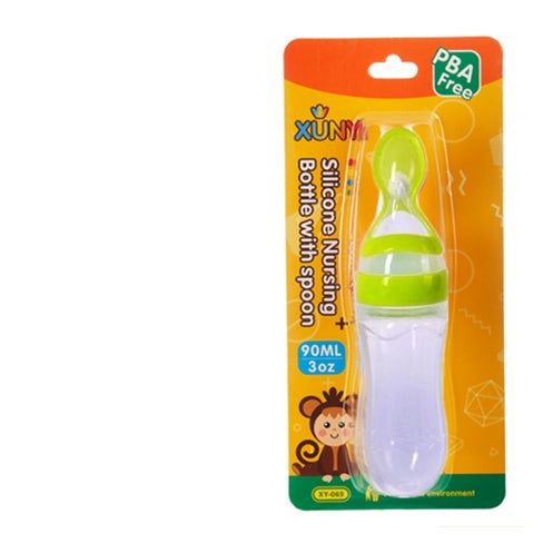 Silicone Feeding Bottle Spoon / Squeeze feeding spoon