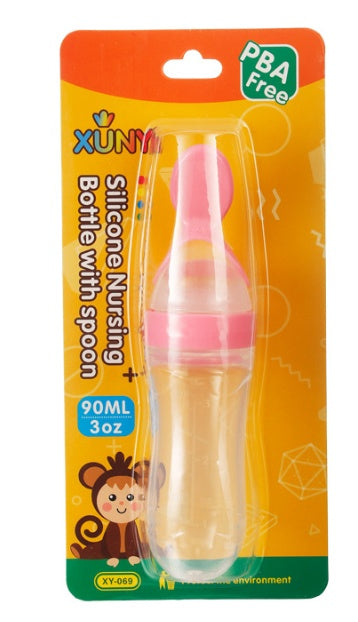 Silicone Feeding Bottle Spoon / Squeeze feeding spoon