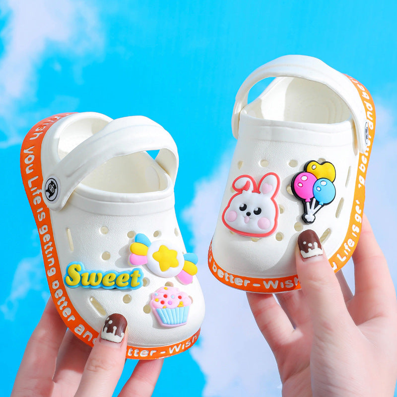 Kids Cartoon Hole Sandals | Lightweight Summer Cave Shoes for Boys & Girls