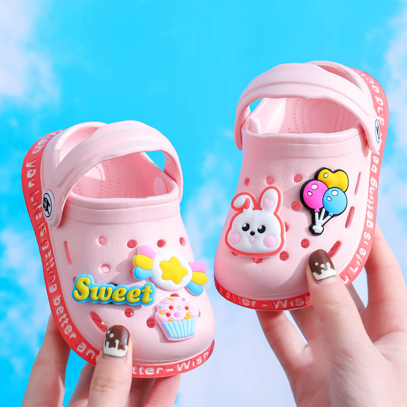 Kids Cartoon Hole Sandals | Lightweight Summer Cave Shoes for Boys & Girls