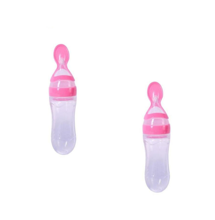 Silicone Feeding Bottle Spoon / Squeeze feeding spoon