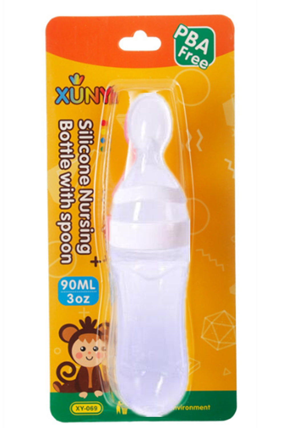 Silicone Feeding Bottle Spoon / Squeeze feeding spoon