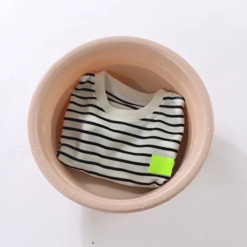 Summer Baby Clothes Set for Boys & Girls – 2-Piece Striped T-Shirt & Shorts Outfit | Casual Kids Tracksuit