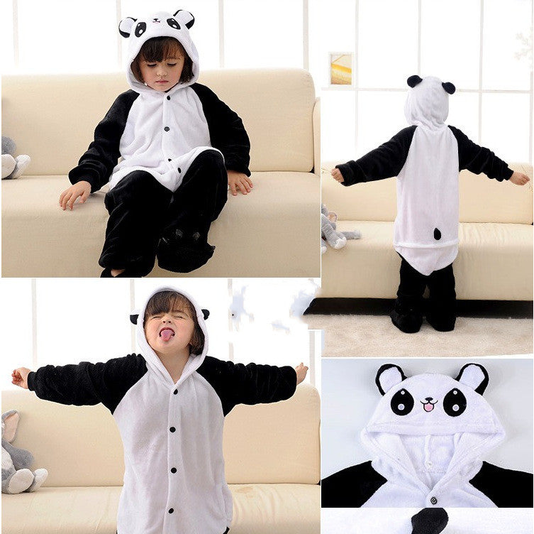Unisex Animal One-Piece Pajamas | Soft Coral Fleece Loungewear for Boy & Girl