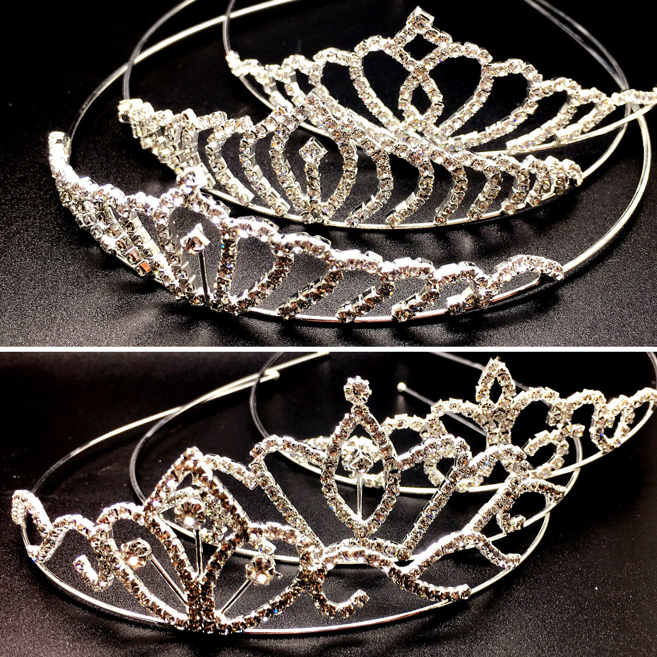 Mini Hair Clips with Full Rhinestones | Sparkly Hair Pins for Girls, Toddlers & Kids