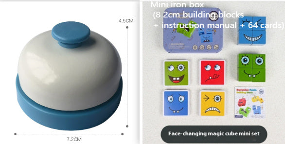 Wooden Expressions Matching Block Puzzle/ Emotion Recognition & Educational Brain Game