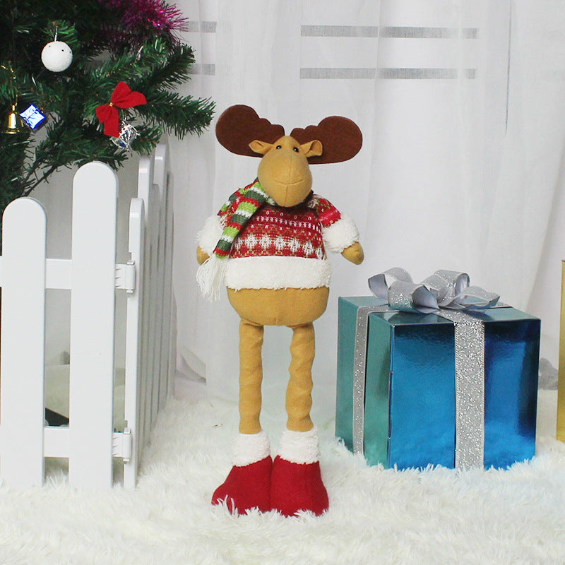 Stretchy-Leg Santa, Snowman & Reindeer Figure