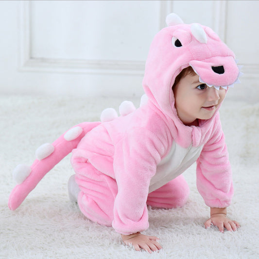 Dinosaur Cartoon Baby Jacket | Cute Cotton Outing Coat for Toddlers & Kids