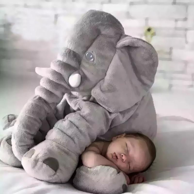 Soft Elephant Pillow Plush Toy – Baby Sleep Support & Cuddle Buddy