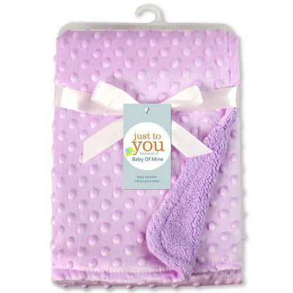Newborn Swaddle Wrap Blanket – Soft Polar Dot Baby Bedding