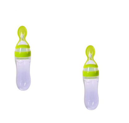 Silicone Feeding Bottle Spoon / Squeeze feeding spoon