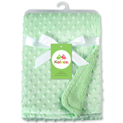 Newborn Swaddle Wrap Blanket – Soft Polar Dot Baby Bedding