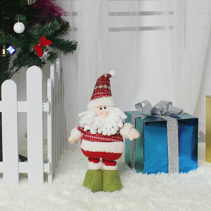 Stretchy-Leg Santa, Snowman & Reindeer Figure