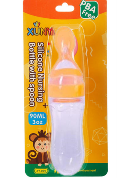 Silicone Feeding Bottle Spoon / Squeeze feeding spoon