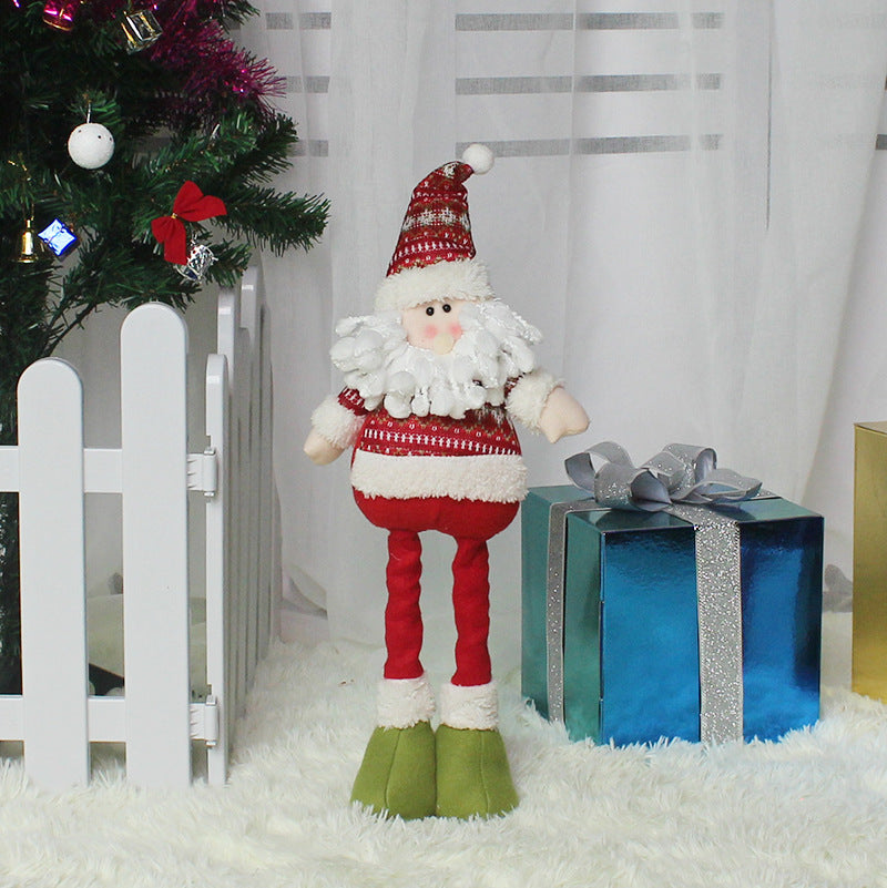 Stretchy-Leg Santa, Snowman & Reindeer Figure