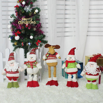 Stretchy-Leg Santa, Snowman & Reindeer Figure