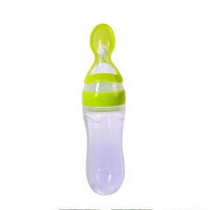Silicone Feeding Bottle Spoon / Squeeze feeding spoon