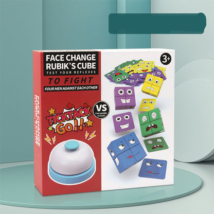 Wooden Expressions Matching Block Puzzle/ Emotion Recognition & Educational Brain Game