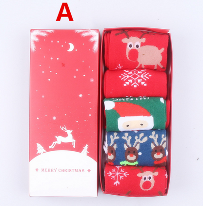 Reindeer Christmas Socks Gift Box