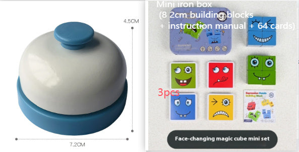 Wooden Expressions Matching Block Puzzle/ Emotion Recognition & Educational Brain Game
