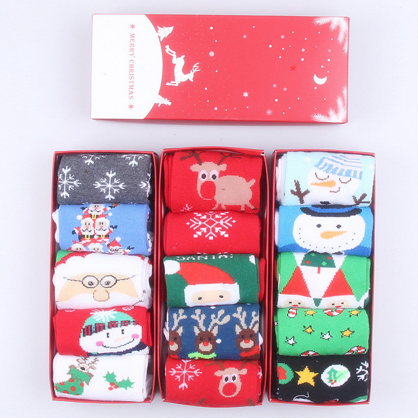 Reindeer Christmas Socks Gift Box