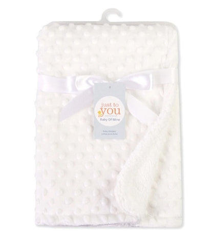Newborn Swaddle Wrap Blanket – Soft Polar Dot Baby Bedding