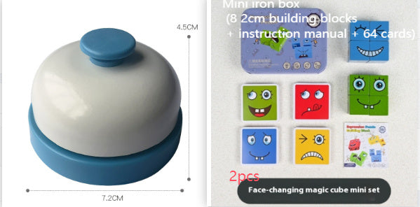 Wooden Expressions Matching Block Puzzle/ Emotion Recognition & Educational Brain Game