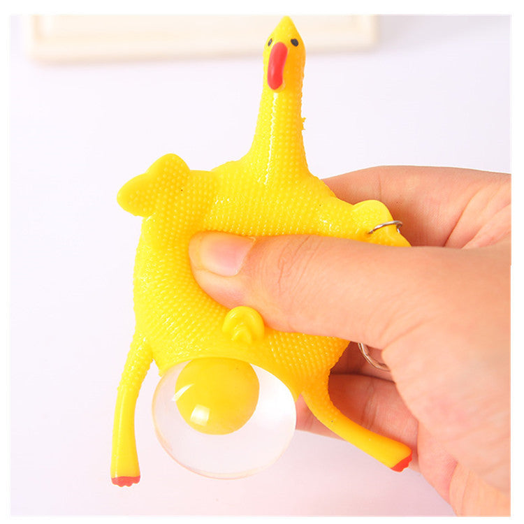 Egg-Laying Chicken Squeeze Toy