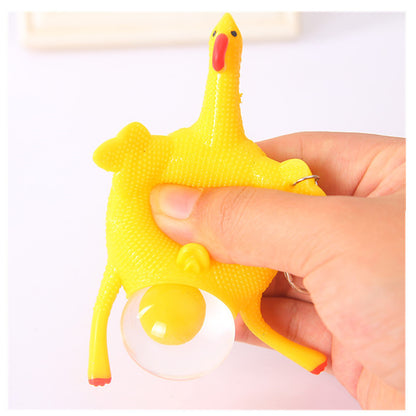 Egg-Laying Chicken Squeeze Toy