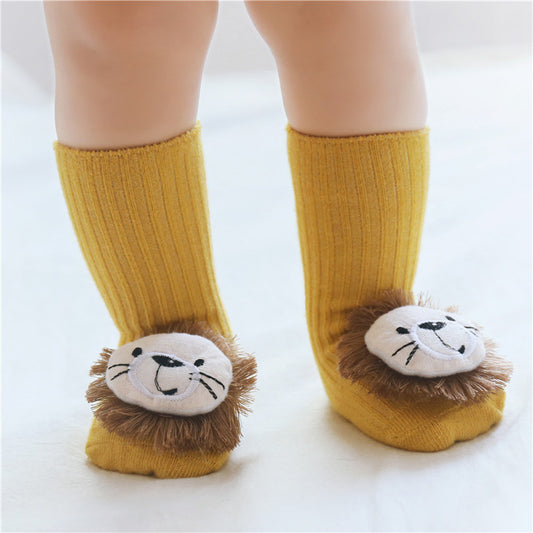 Soft Cotton Baby Socks | Newborn & Toddler Non-Slip Socks for Boys & Girls