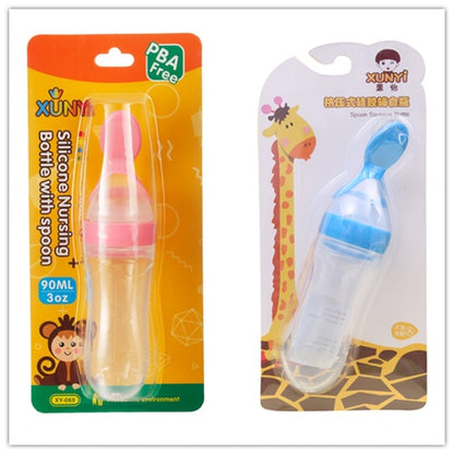 Silicone Feeding Bottle Spoon / Squeeze feeding spoon