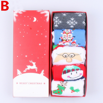 Reindeer Christmas Socks Gift Box