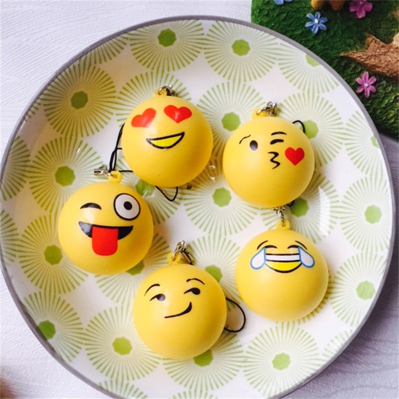 Bread Face Squishy Keychain